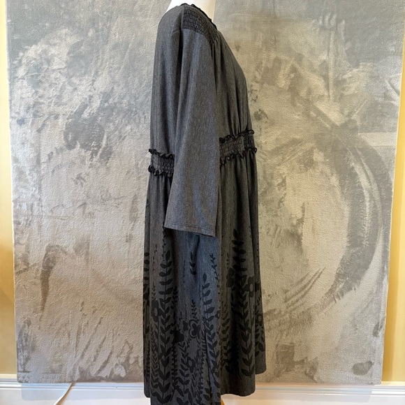 Cottagecore Embellished Stretch Floral Monochrome Wmn’s Dress Sz 3X - Picture 5 of 10